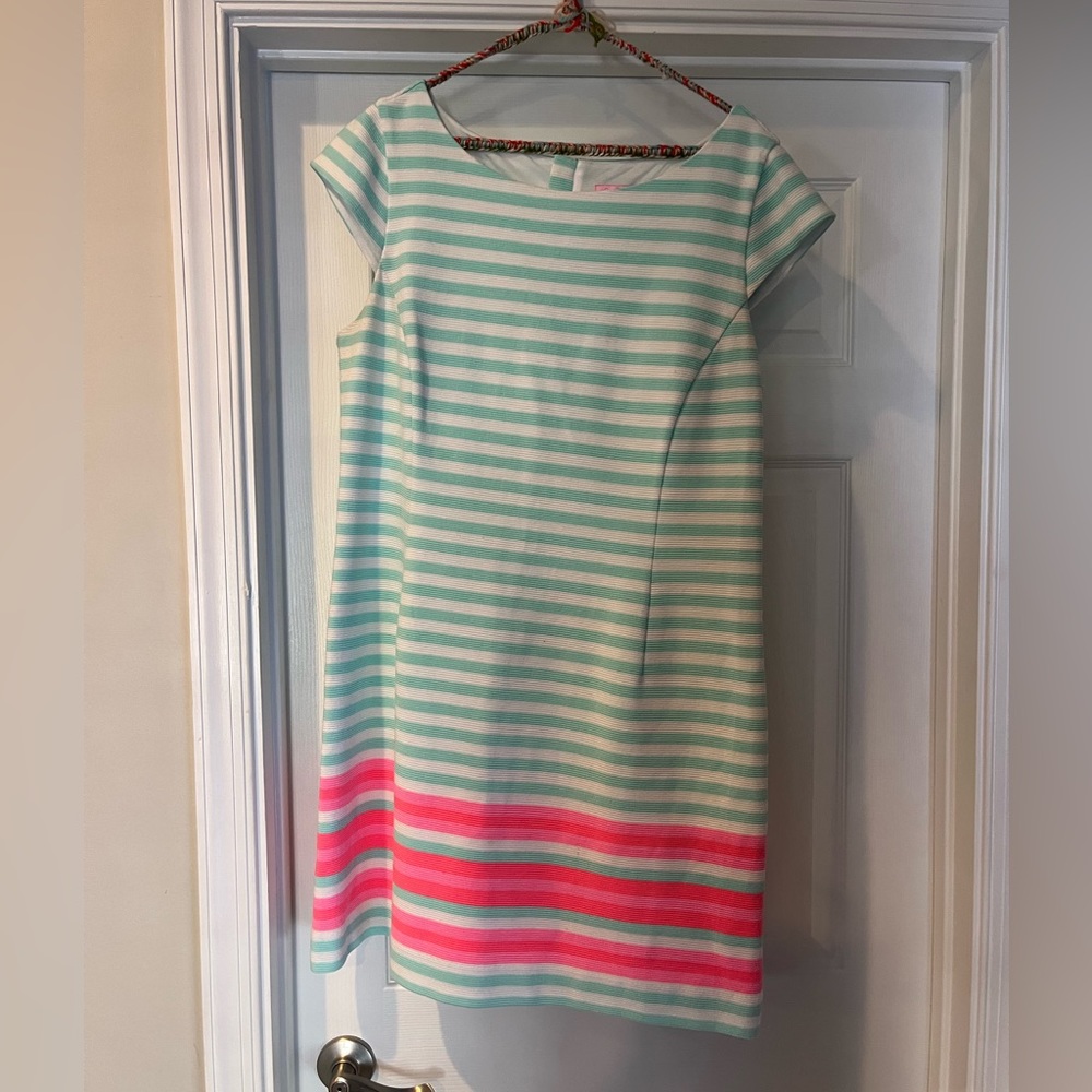 Mint and pink Lilly Pulitzer a-line dress